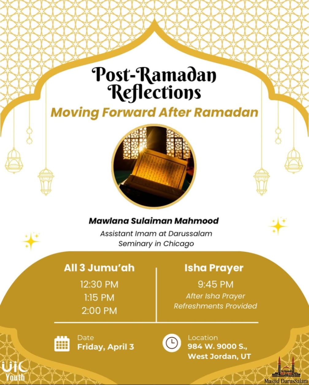 Post-Ramadan Reflections Flyer