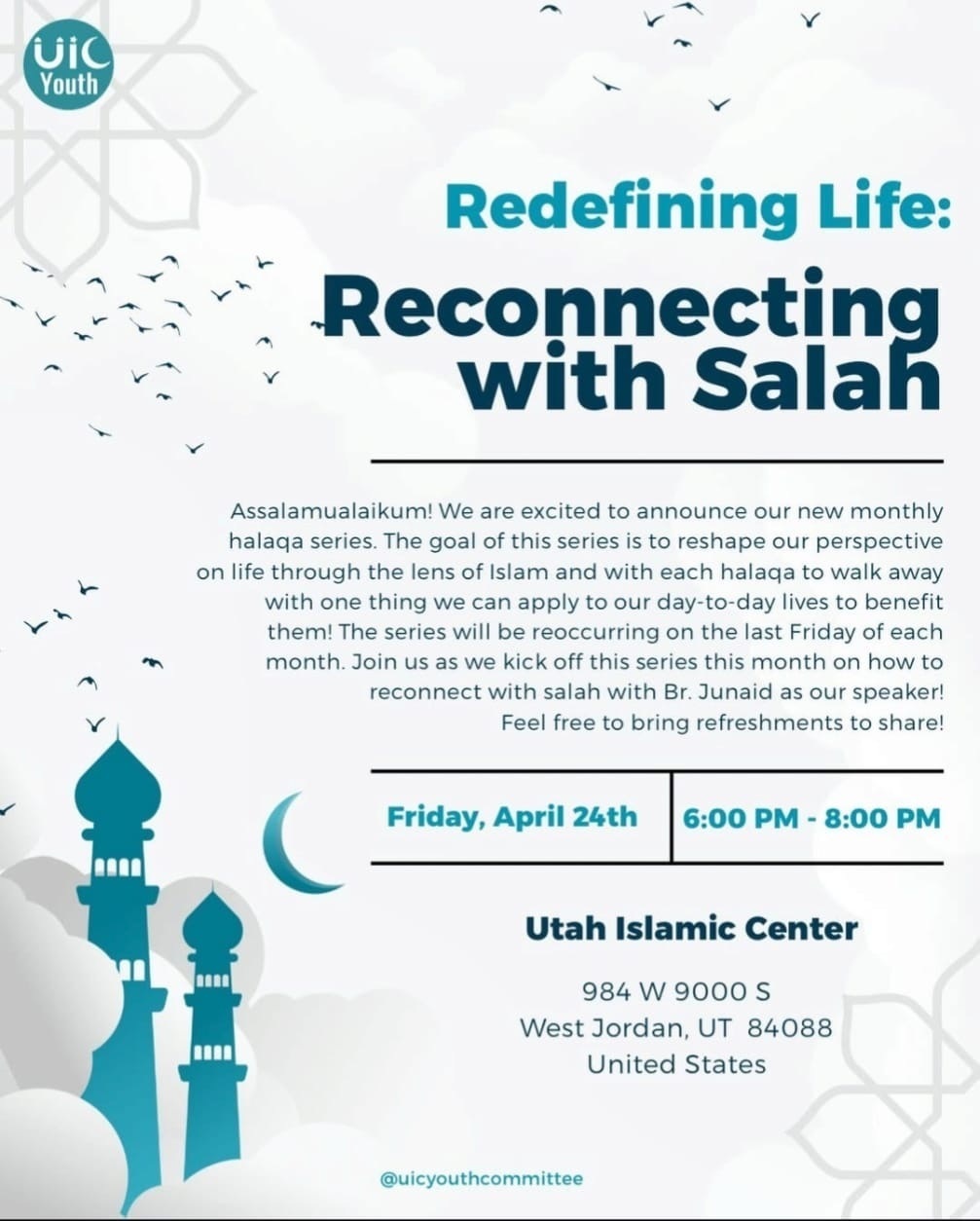 Youth Halaqa Flyer