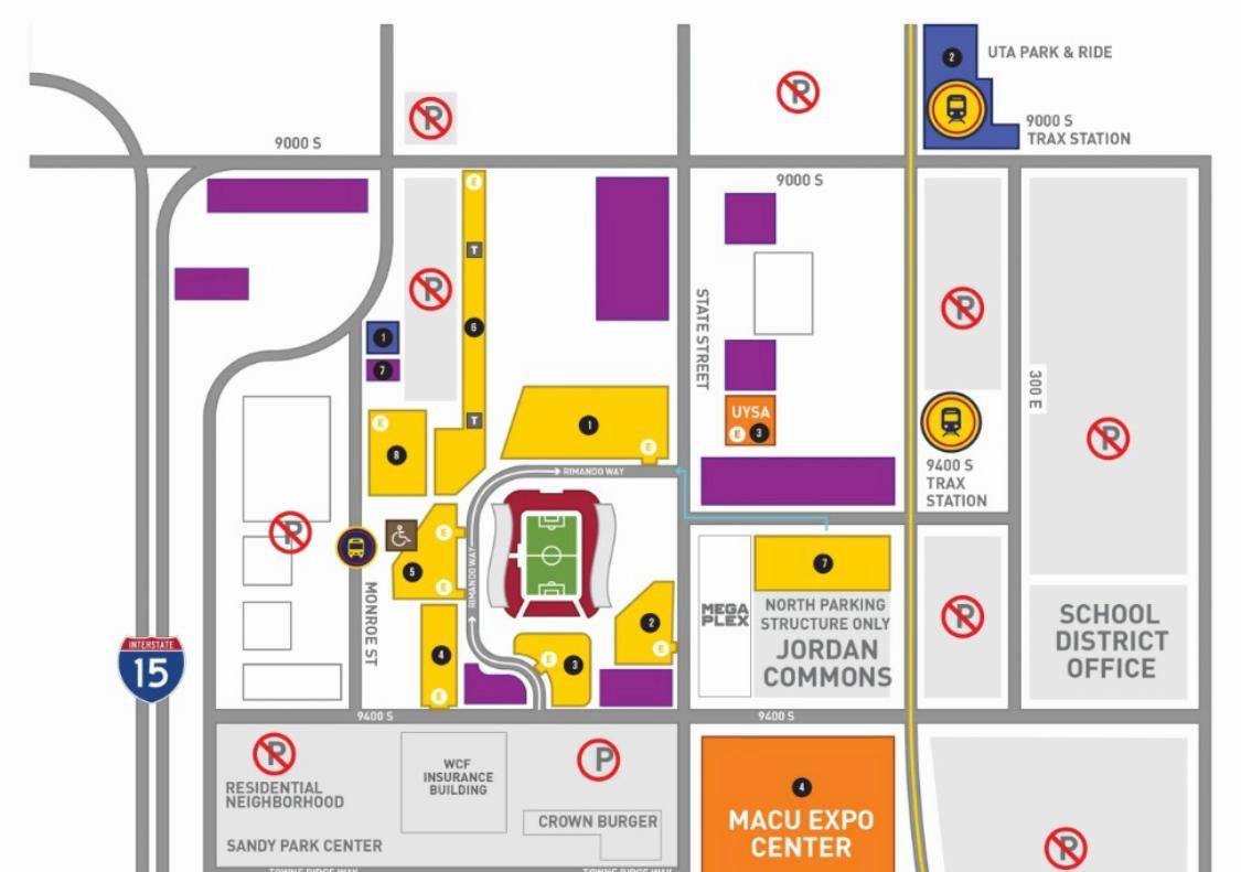 Stadium Parking Map