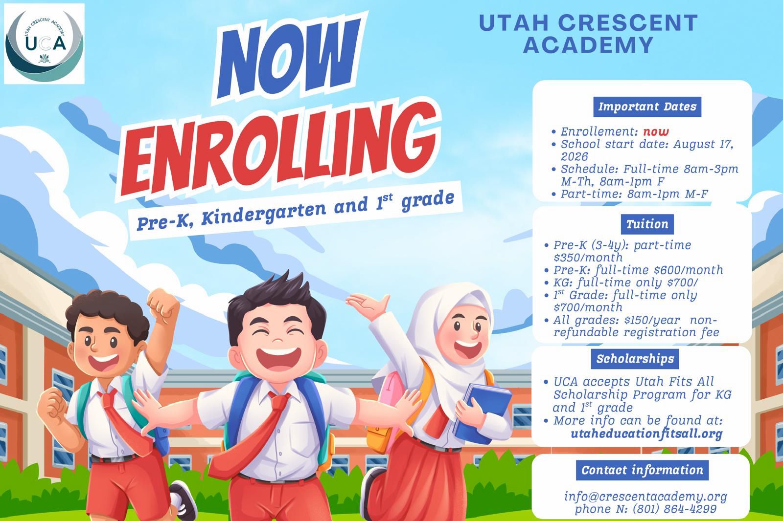 UCA Now Enrolling