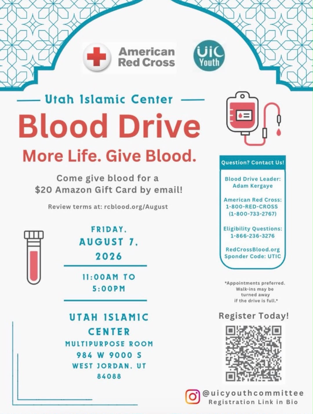UIC Blood Drive Flyer