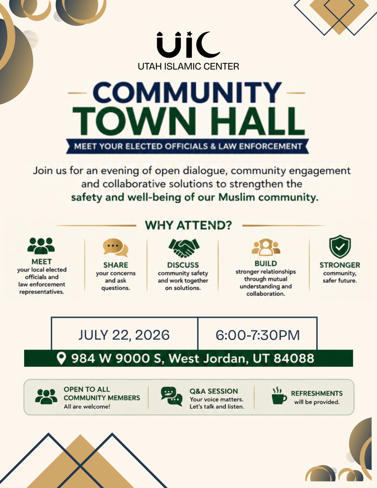 Community Town Hall Reminder