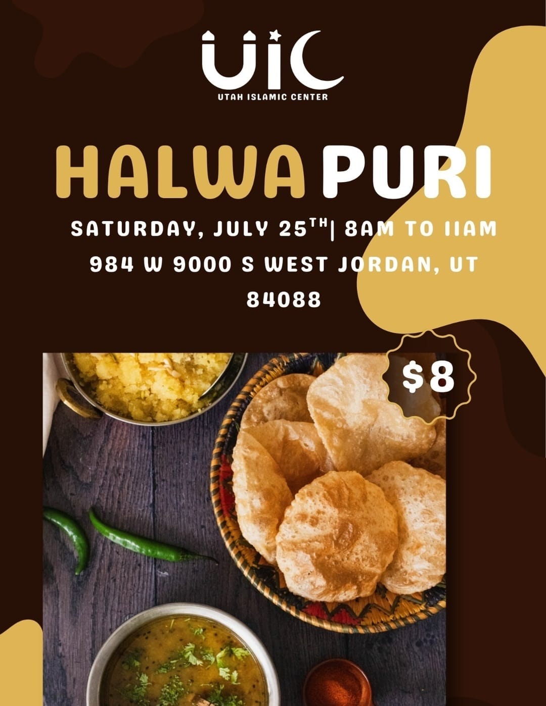 Halwa Puri Breakfast Flyer