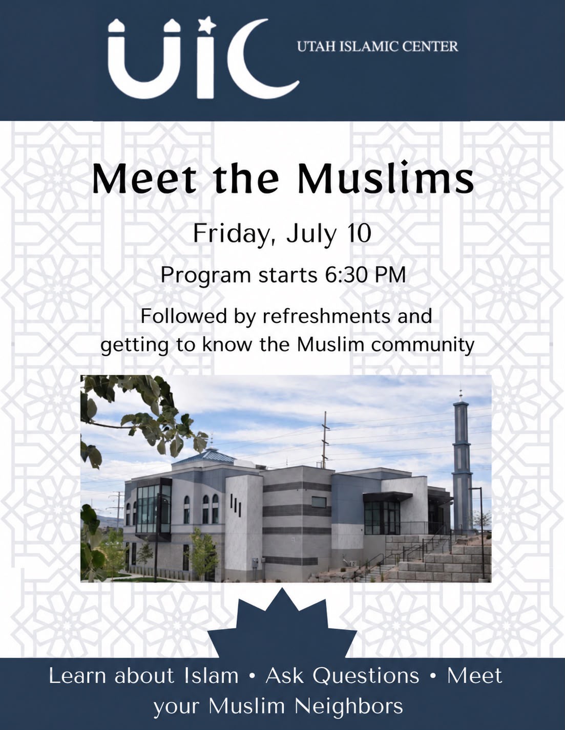 Meet the Muslims Flyer