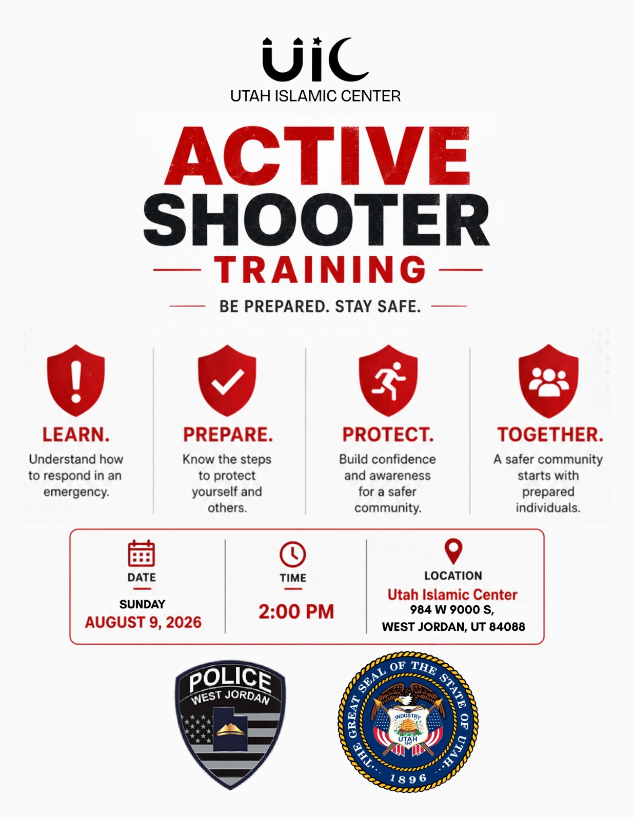 Active Shooter Training Flyer