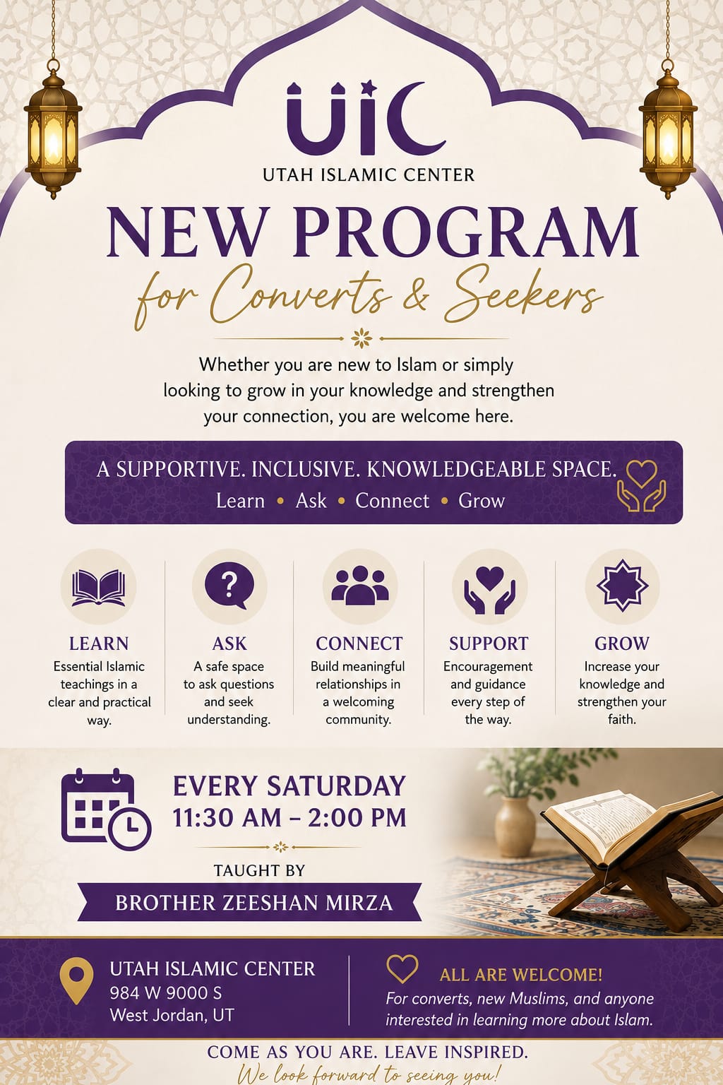 New Program for Converts & Seekers Flyer