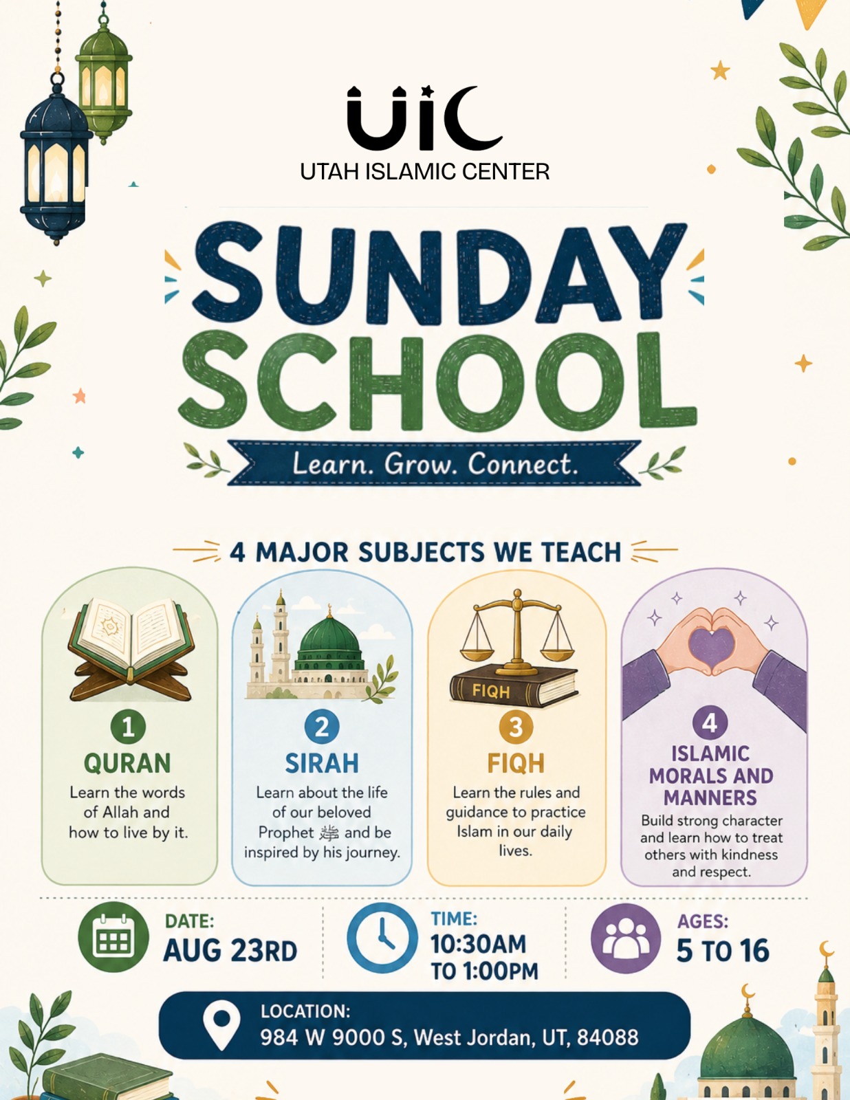 UIC Sunday School Flyer